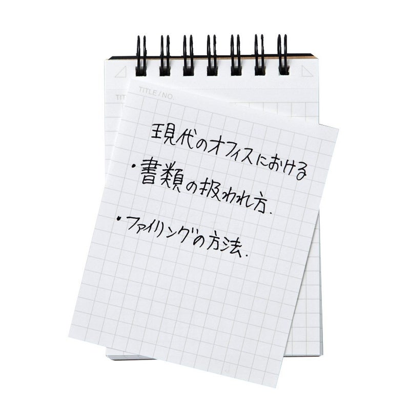 Maruman MNEMOSYNE Notebook 4.13 x 2.99 Inches (Modified A7), 5mm-squared, 70 Sheets (N184A) - Image 3